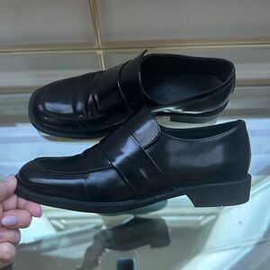 Tony Bianco Black Loafers, Size 7